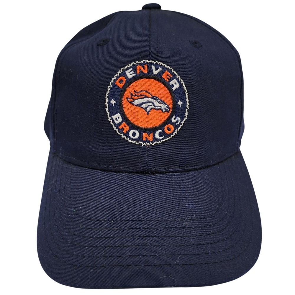 Annco Denver Broncos Youth Snapback Hat Navy Blue NFL Football Green Underbrim